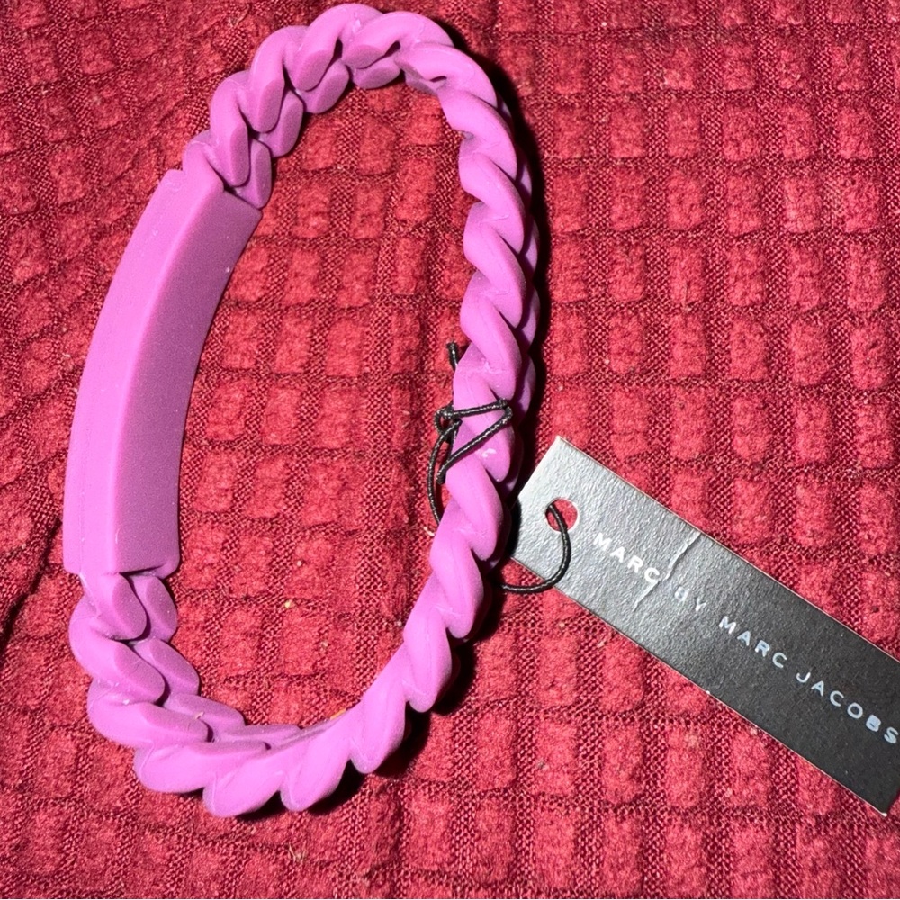 Marc Jacobs Plum Braided Bracelet